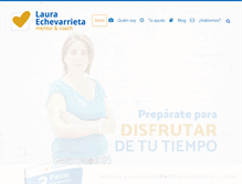 Tablet Screenshot of lauraechevarrieta.com